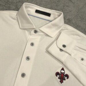 Greyson Omaha‎ Long Sleeve Men's L New Orleans Pelicans Apache Golf Polo Shirt